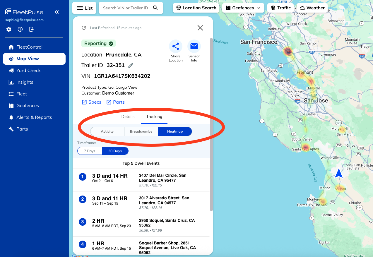 Indroducing Enhanced Tracking: Trailer Movement & Cargo Insights